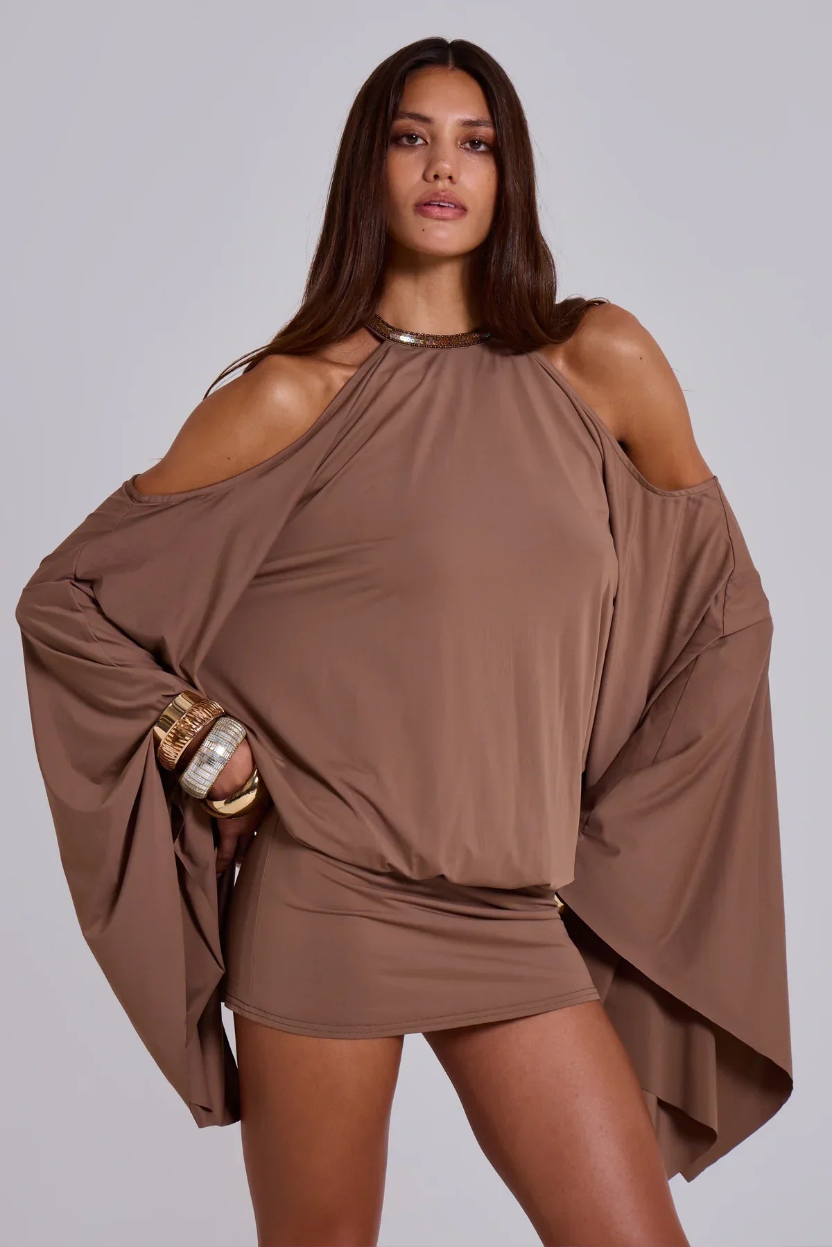 Alula Embellished Butterfly Mini Dress