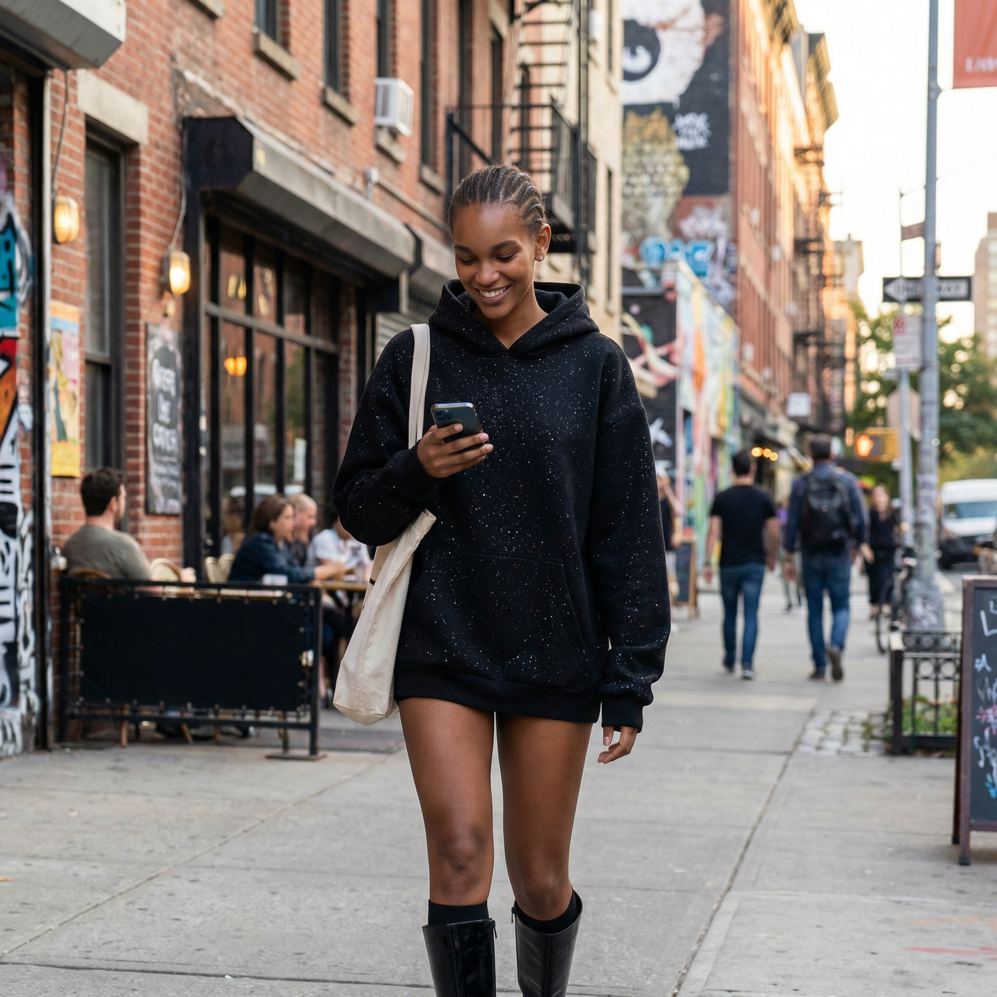 Lauratilo Original Black Hoodie