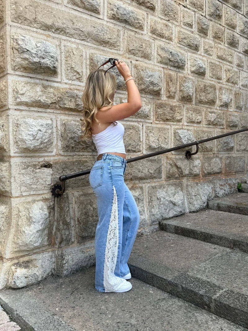 Viral Lace BBL Jeans