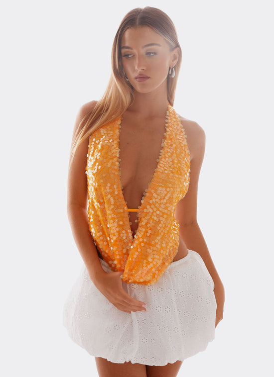 Rio Dreams Cowl Neck Halter Top